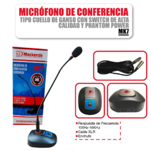 MACKENZIE  MK7 Micrófono de cuello de ganso