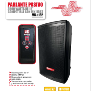 MACKENZIE MK-115P Altavoz Pasivo 15" 3500 W