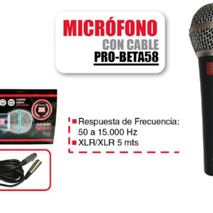 MACKENZIE PRO-BETA58 Micrófono con cable XLR