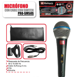 MACKENZIE PRO-SM58S Micrófono con cable Switch