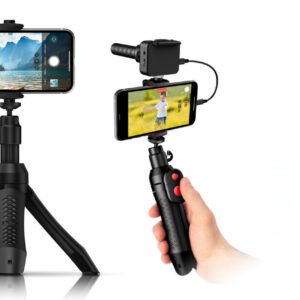 IK Multimedia iKlip Grip Soporte multifuncional de video cámara de smartphone con obturador Bluetooth