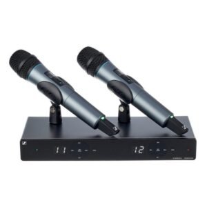 Sennheiser XSW 1-825 DUAL-B Sistema de micrófonos inalámbricos de dos canales, con micrófonos cardioides