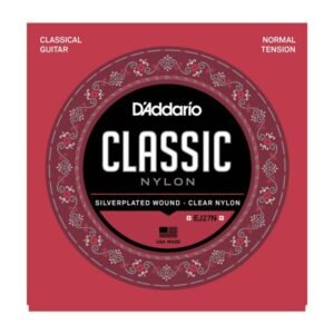 EJ27N | D'Addario | Cuerdas para Guitarra Clásica  Student Nylon, Normal Tension