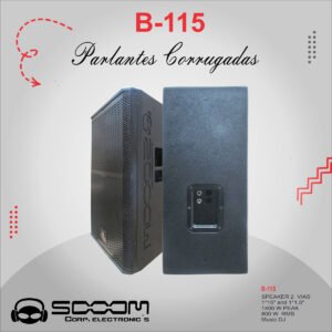 B-115 | SOOOM | PARLANTE PASIVO 15" 2 VIAS 1500W