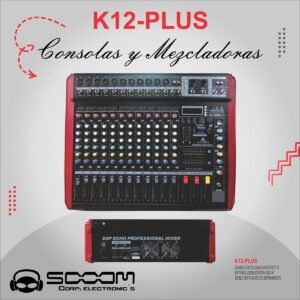 K-12PLUS | SOOOM | Consola Amplificada de 12 canales USB