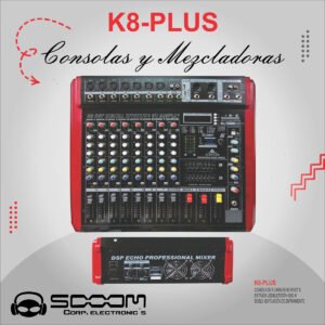 K-8PLUS | SOOOM | Consola Amplificada de 8 canales USB
