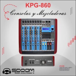 KPG-860 | SOOOM | Consola Amplificada de 8 canales USB