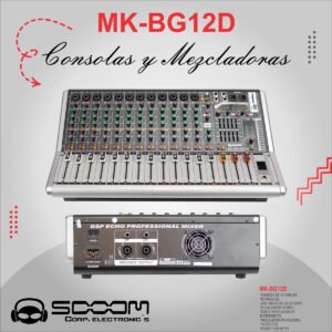 MK-BG12D | SOOOM | Consola Amplificada de 12 canales USB