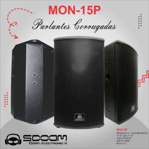 MON-15P | SOOOM | PARLANTE PASIVO MONITOR 15" 2 VIAS 1000W