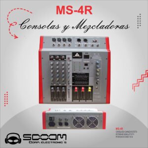MS-4R | SOOOM | Consola Amplificada de 4 canales USB
