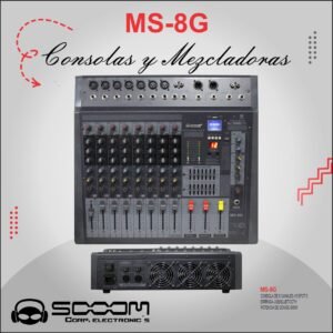 MS-8G | SOOOM | Consola Amplificada de 8 canales USB