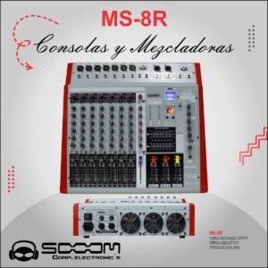 MS-8R | SOOOM | Consola Amplificada de 8 canales USB