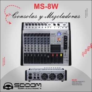 MS-8W | SOOOM | Consola Amplificada de 8 canales USB