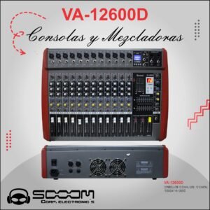 VA-12600D SOOOM Consola Amplificada de 12 canales USB