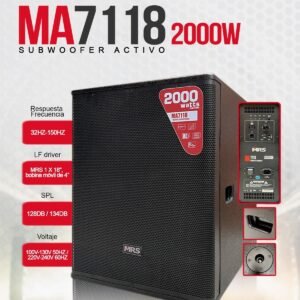 MRS-MA7118 SUBWOOFER ACTIVO 18" 200WZ