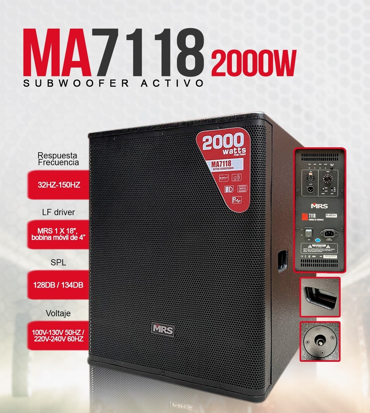 Mackie DRM212 Altavoz Autoamplificado Profesional de 12 y 1600 W -  Ultramar Audio