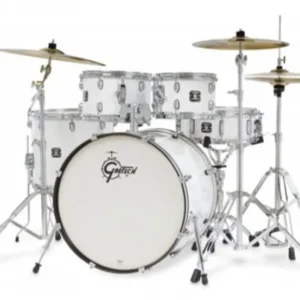Gretsch GEX E825 WHT Batería Acústica de 5 Piezas