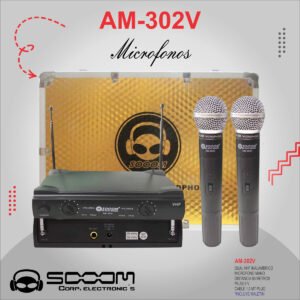 SOOOM AM-30V MICROFONO VHF DUAL MANO 80M"SOOOM"AM-302V