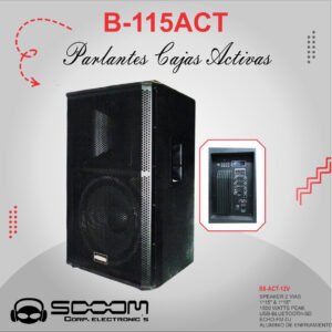 B-115ACT |SOOOM| PARLANTE  PASIVO 15" 2 VIAS 1500W "SOOOM"B-115