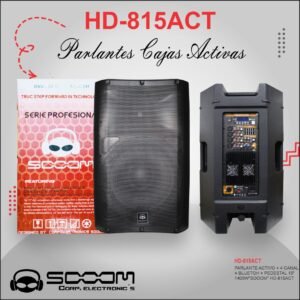 HD-815ACT |SOOOM| PARLANTE ACTIVO + 4 CANAL + BLUETOH + PEDESTAL 15" 1400W"SOOOM" HD-815ACT