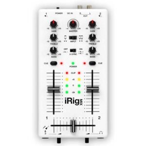 IK Multimedia iRig Mix Mezcladora de DJ ultracompacta para iPhone, iPod touch, iPad