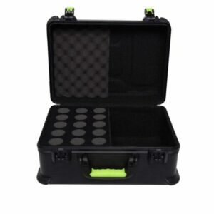 GATOR SH-MICCASE15 Estuche moldeado con soportes para 15 micrófonos