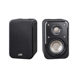 Polk Signature-S10 Altavoz de estante para cine en casa, sonido envolvente y música premium Tecnología Powerport (Par)