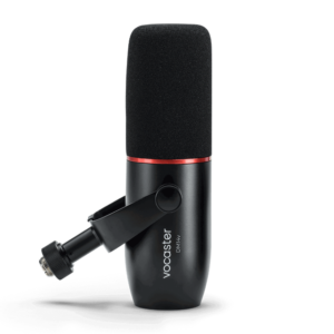 Focusrite Vocaster DM14V  Micrófono dinámico de calidad de transmisión para grabación de podcast con cable XLR