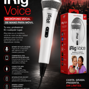 IK Multimedia iRig Voice Micrófonos de mano para teléfonos inteligentes y tabletas