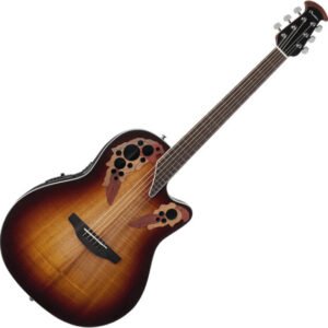 OVATION CE48P-KOAB-G Guitarra Electroacústica Celebrity Elite Exotic – Dark Burst Koa