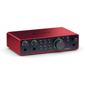 Focusrite Scarlett 2i2 4ta Gen – Interfaz de audio USB-C