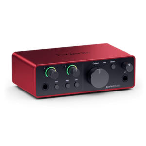 Focusrite Scarlett Solo 4ta Gen – Interfaz de audio USB-C