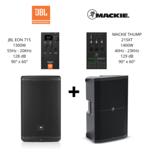 ¡OFERTA! EON715 + THUMP215XT Parlantes activos de 15" 1300W 128dB