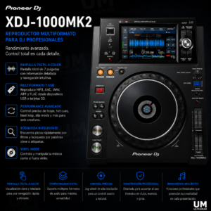 Pioneer XDJ 1000MK2  multireproductor DJ para performances