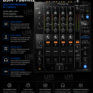Pioneer DJ DJM-750MK2 Mezclador DJ de 4 Canales