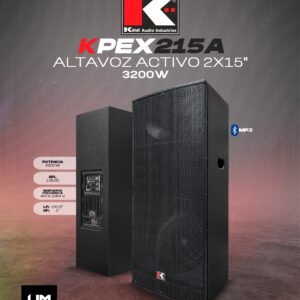 KOHLT KPEX215A Caja Acústica ACTIVA 2X15" 3200W