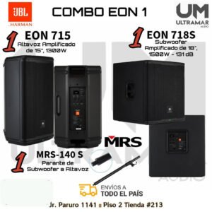 JBL COMBO EON1 - 1 EON 715 + 1 EON 718S + MRS 140S
