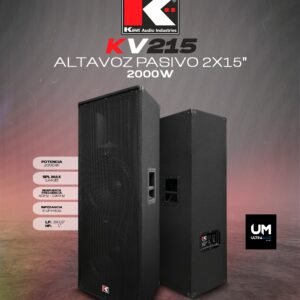 KOHLT KV215 Caja Acústica Pasiva de 2X15" y 2 vías
