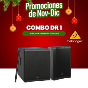 COMBO DR1 BEHRINGER - DR115 DSP + DR18 SUB + MRS 140B + CABLE XLR
