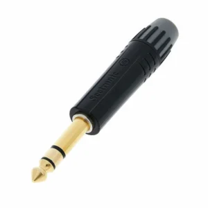 MP3X-BG |SEETRONIC| PLUG STEREO 6.3MM COLOR NEGRO DORADO