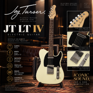 Jay Turser JT-LT-IV | Guitarra Eléctrica Ivory