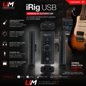 IK Multimedia – IRig USB Interfaz de grabación para Guitarra