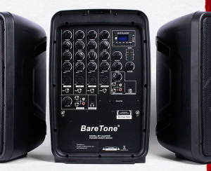 BareTone BT-AM400P MEZCLADORA AMPLIFICADA + 2 PASIVOS