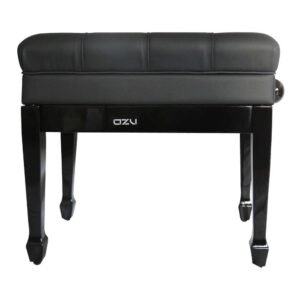 Asiento para Piano OZU SB020 Banqueta Acolchada Negra