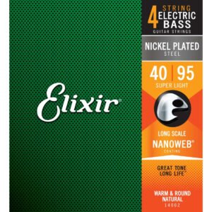 ELIXIR 14002 Cuerdas de Bajo Niquel Plated Steel NANOWEB