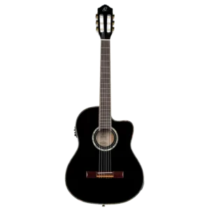ORTEGA RCE145BK Guitarra Electroacústica de Nylon