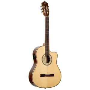 ORTEGA  RCE145NT Guitarra Electroacústica de Nylon  Natural