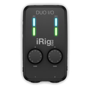 IK MULTIMEDIA IRIG-PRODUO I/O  – Interfaz de Audio/MIDI de 2 Canales para iOS, Android, y Mac/PC