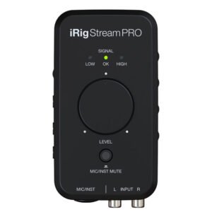 IK Multimedia iRig Stream Pro Interfaz de Transmisión de Audio para iOS, Android, Mac/PC