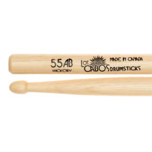 CABOS  LCD55ABH Par de baquetas 55AB Hickory punta de madera
